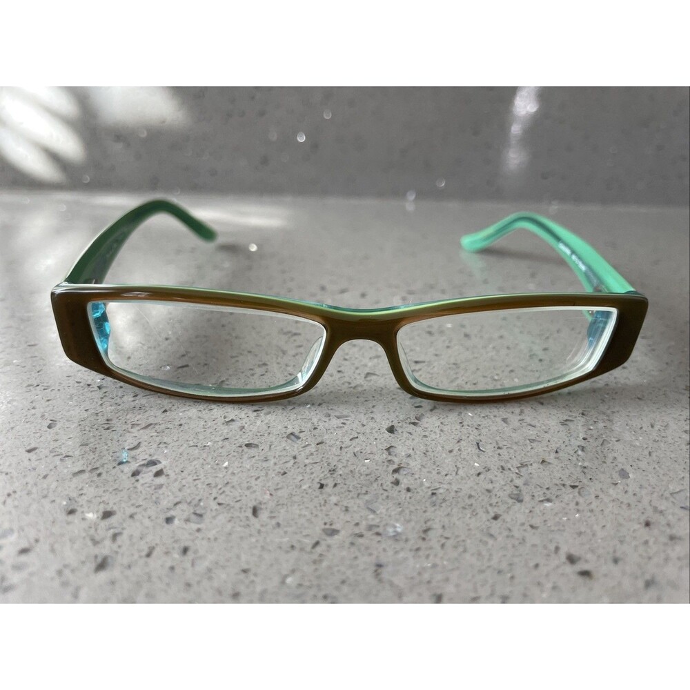 Michael Stars Eyeglasses Trendy Cocoa Mint Women 48-13-135 Frames ONLY blue